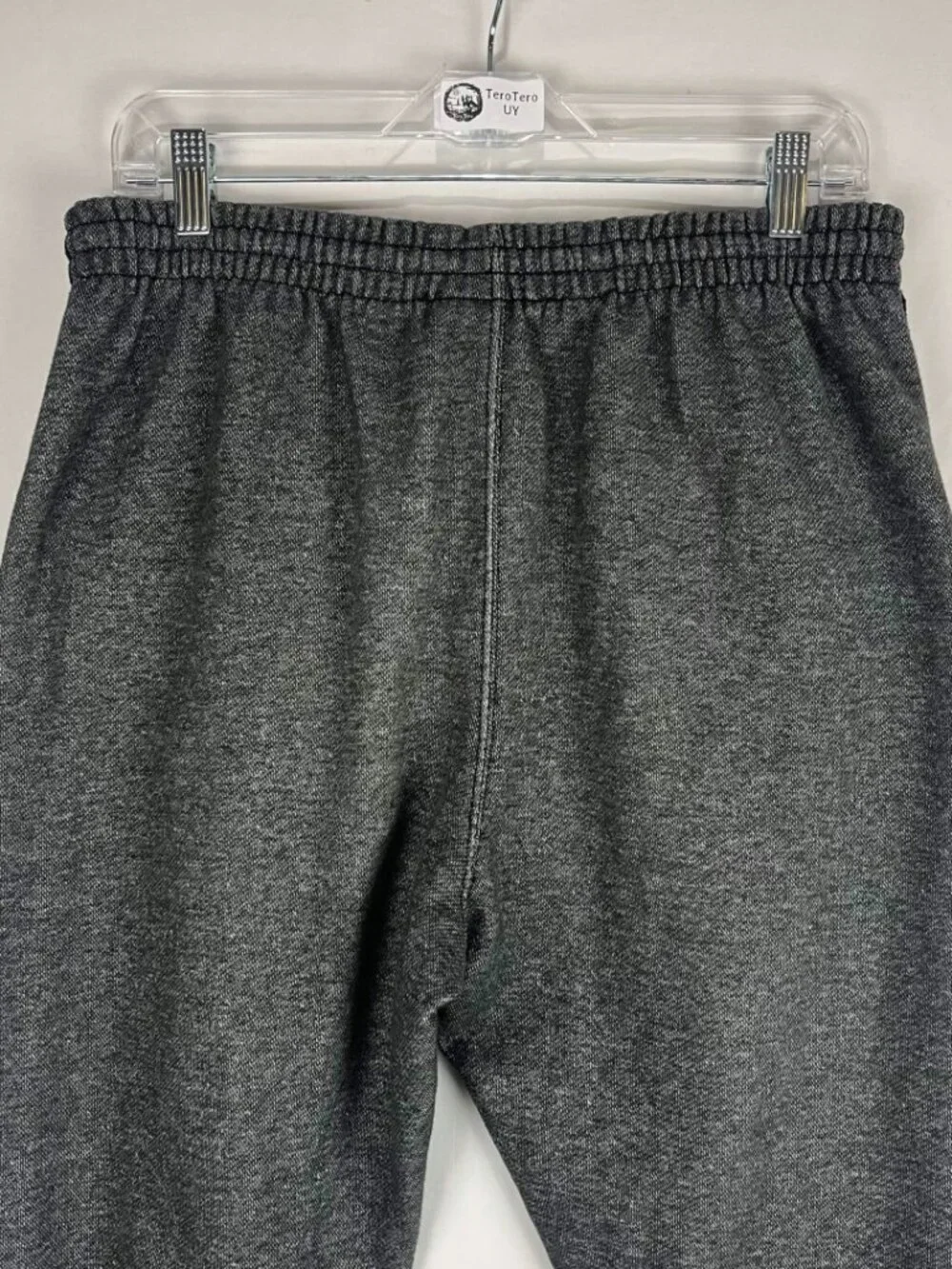 GUC Spalding Sweatpants Mens Gray Fleece Drawstring Joggers Size L